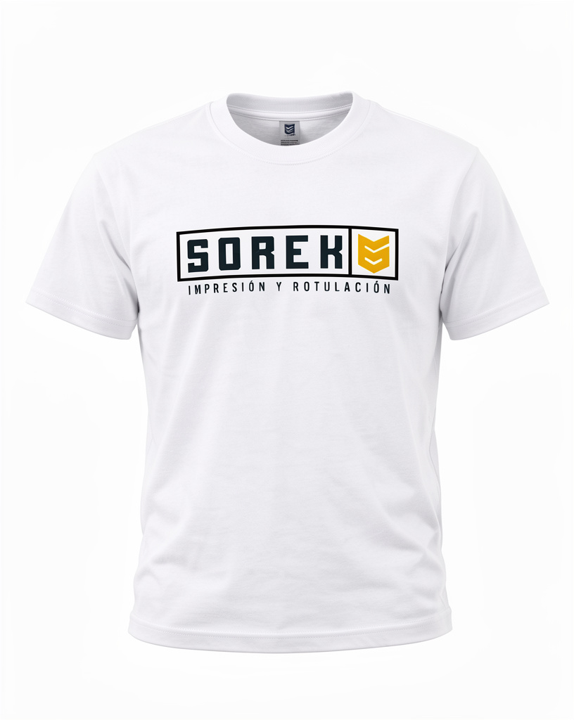 Camiseta blanca estampada