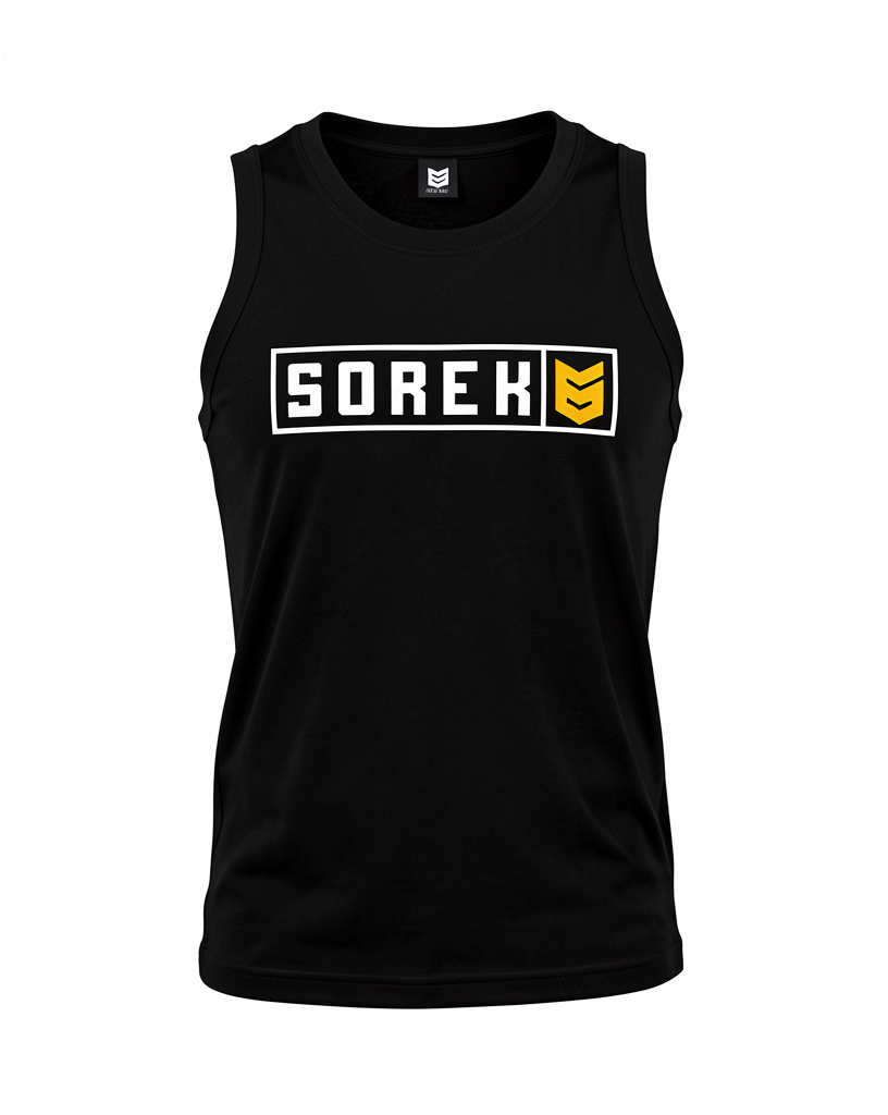Camiseta tirante negro Hombre