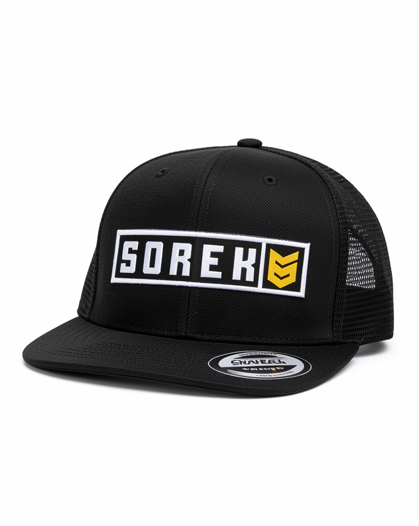 Gorra plana de malla