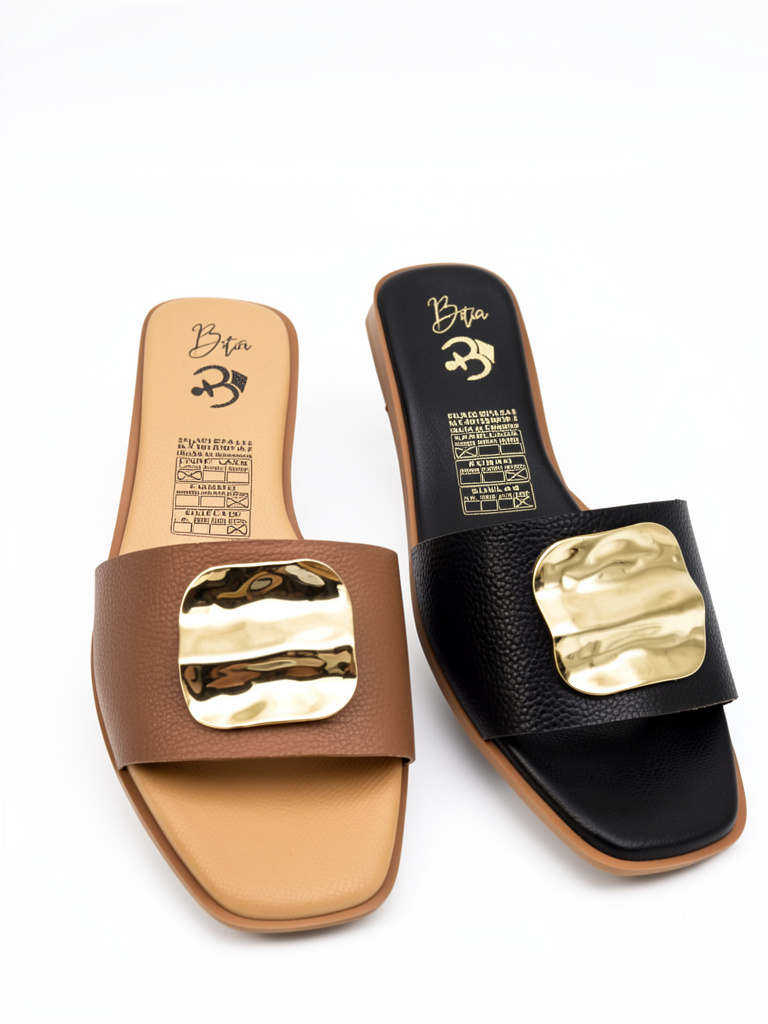 SANDALIA PLANA CUERO REF 225