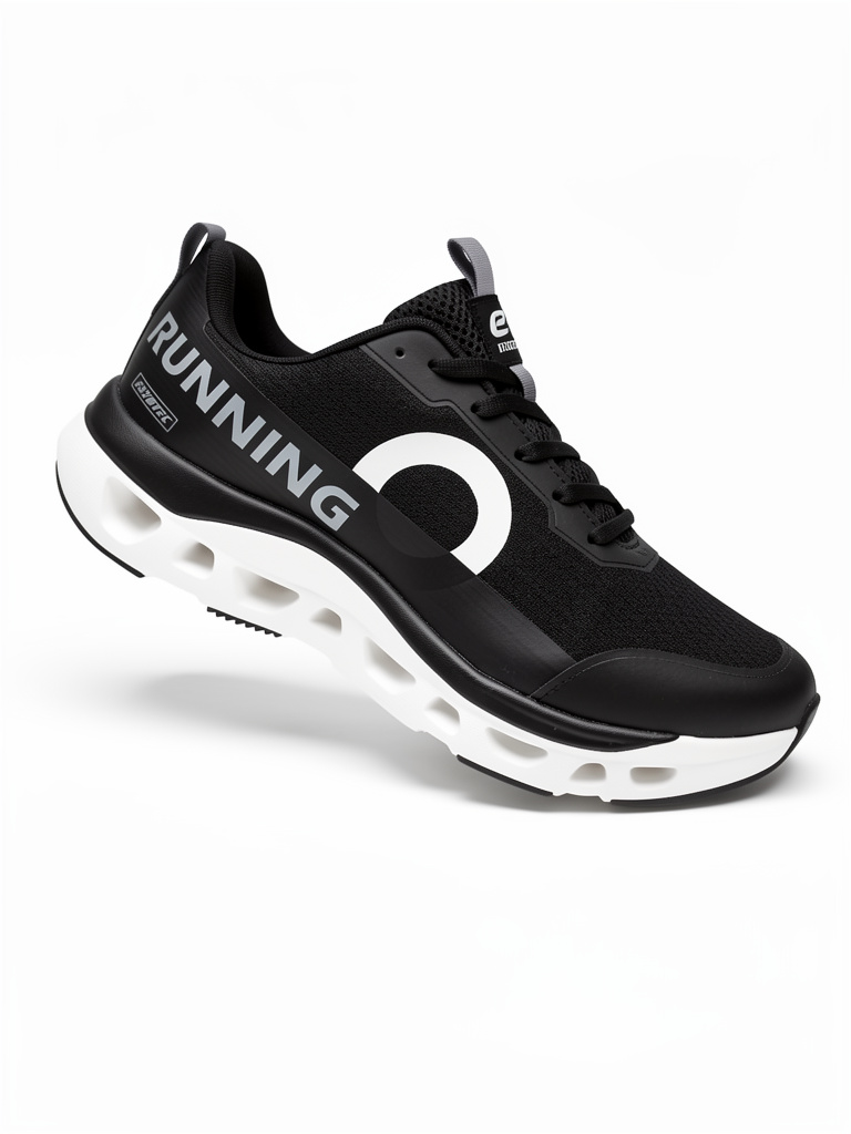 TENIS RUNNING BLANCO.NEGRO HOMBRE 2 HUESO