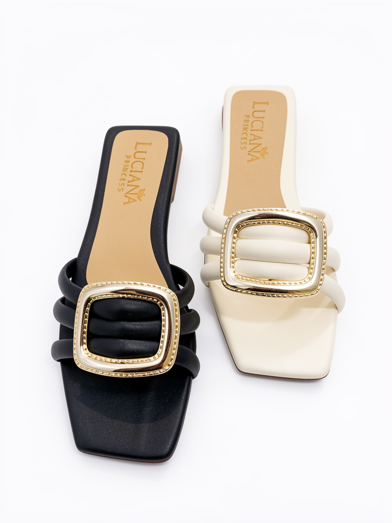 SANDALIA REF 496 NEGRO TALCO