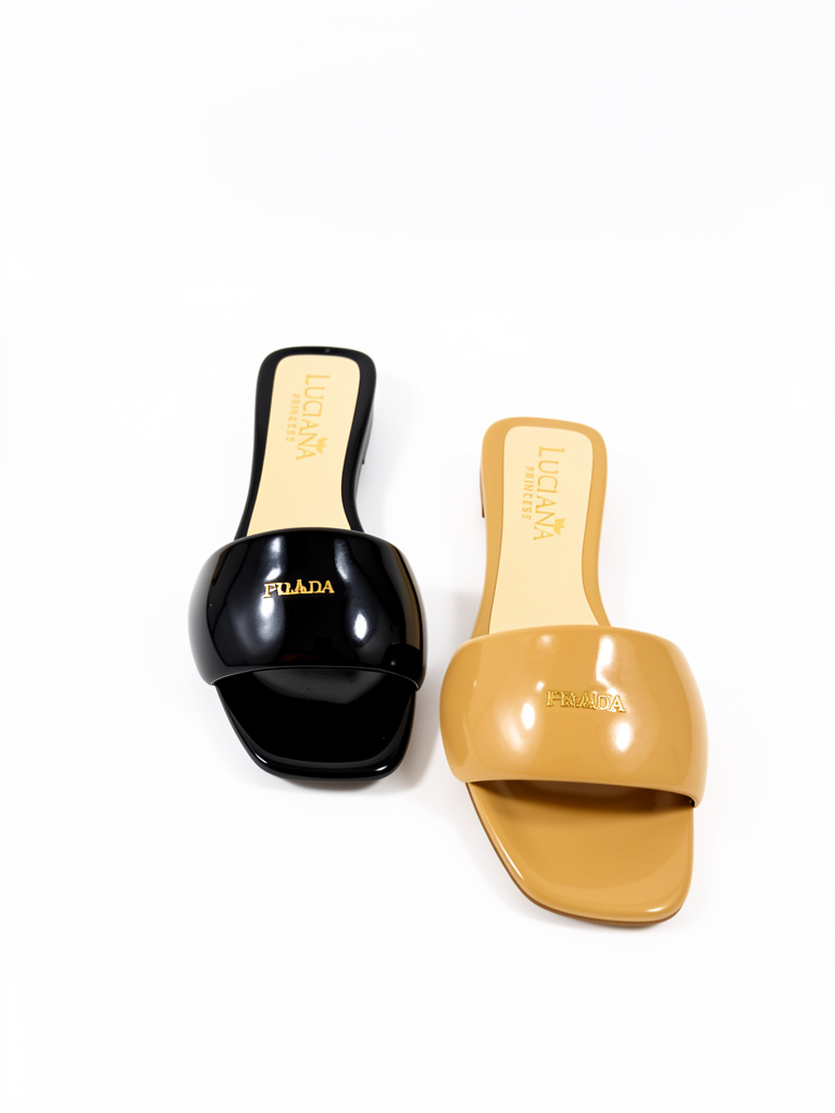 SANDALIA REF 101 AMARETO Y NEGRA
