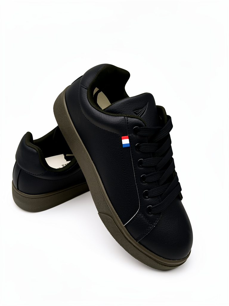 TENIS H ENZOTEC NEGRO Z MARRON