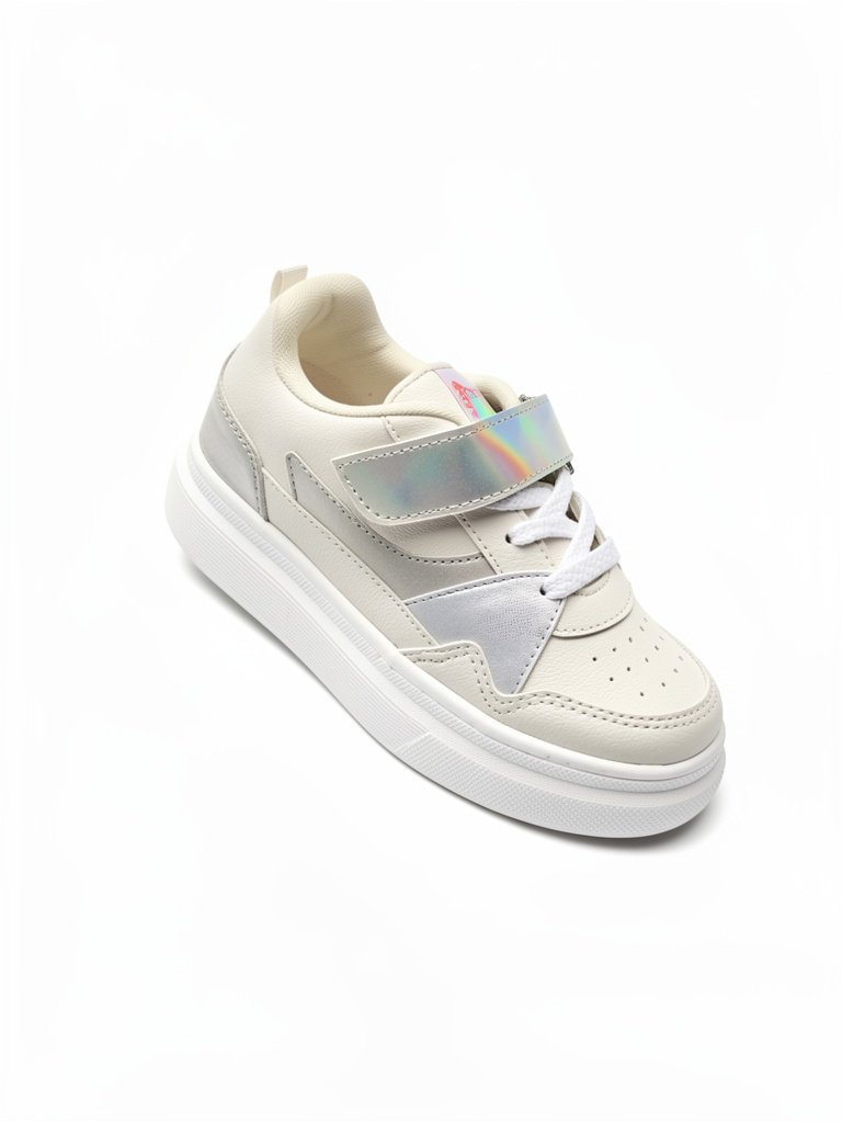 ZAPATO CHELFOR NIÑA REF ZN101 TALCO PLATA