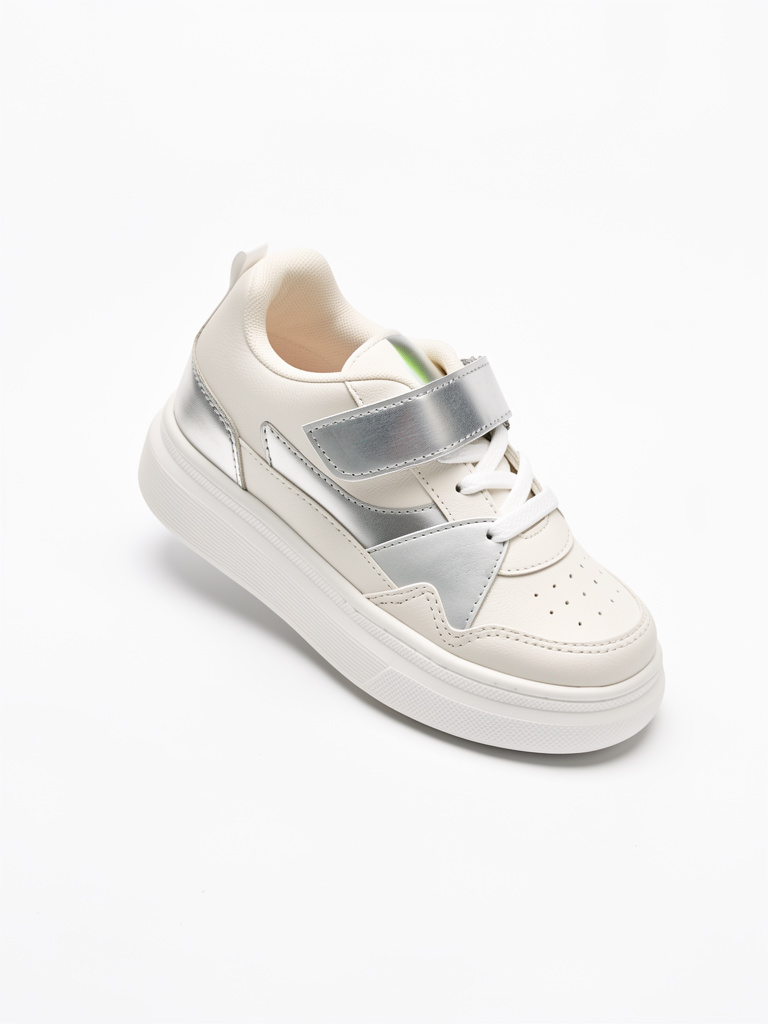 ZAPATO CHELFOR NIÑA REF ZN-101 TALCO PLATA