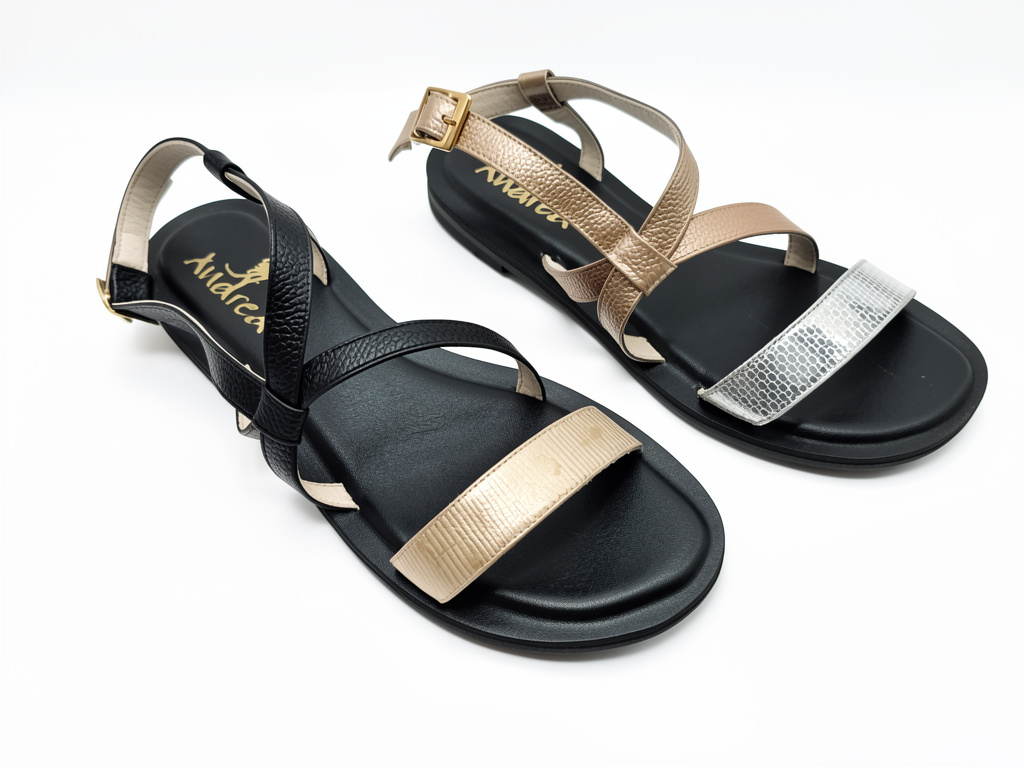 SANDALIA REF 02 OROS NEGRO TULIA