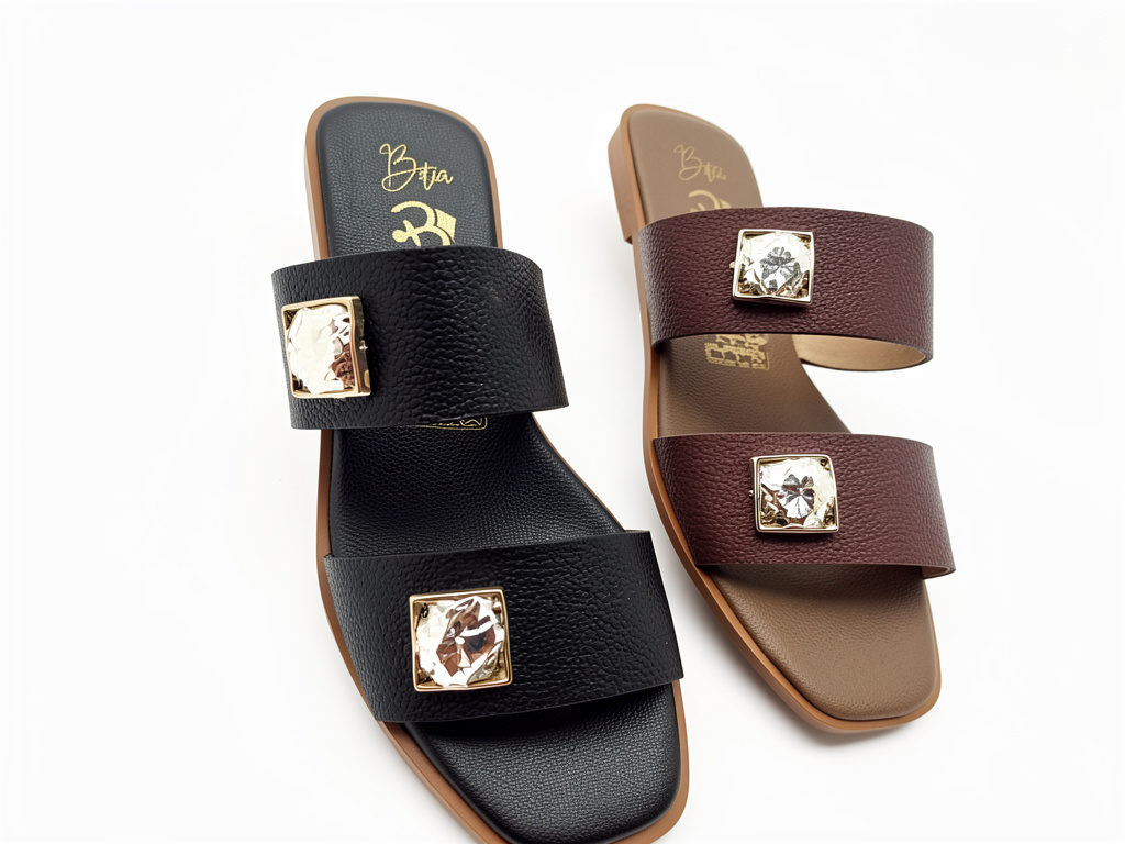 SANDALIA PLANA CUERO REF 224
