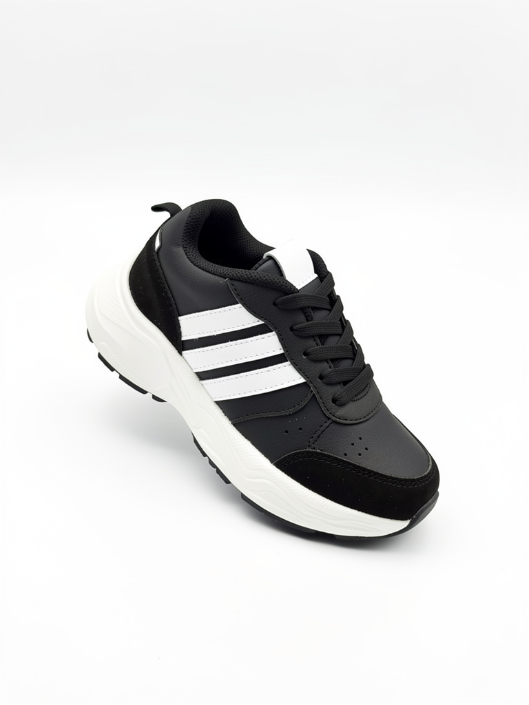 ZAPATO CHELFOR NIÑO REF NE-32 NEGRO Y BLANCO
