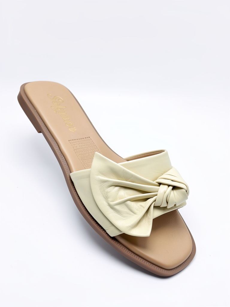 SANDALIA PLANA CUERO REF E-44