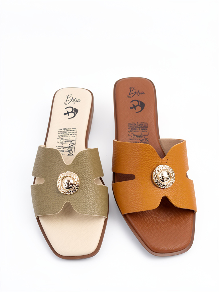 SANDALIA PLANA CUERO REF 227