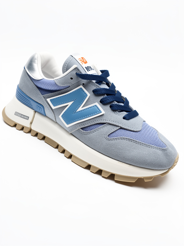 N NEW BALANCE GRIS AZUL