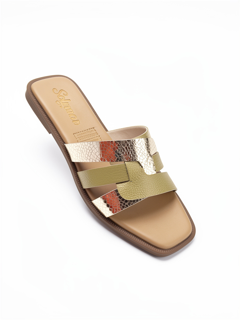 SANDALIA PLANA CUERO REF C-48