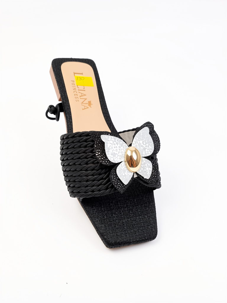 SANDALIA REF 130 YUTE NEGRO