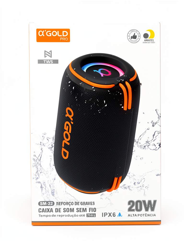 Caixa de som A’Gold SM-22