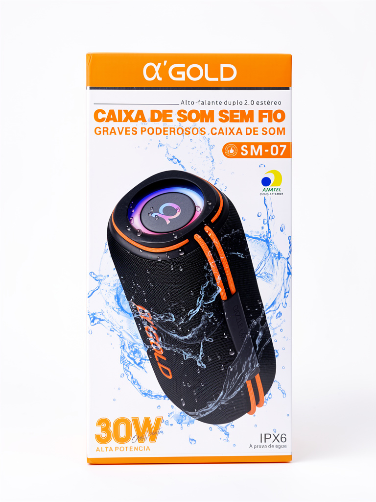 Caixa de som A’Gold SM-07