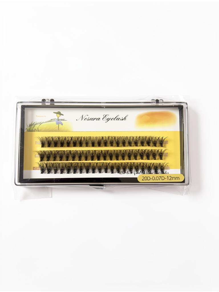 20p ,PESTAÑAS #12,  3 LINEAS NESURA 12