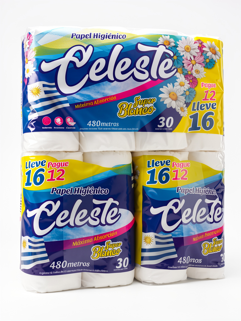 Papel higienico Celeste 16x30mts