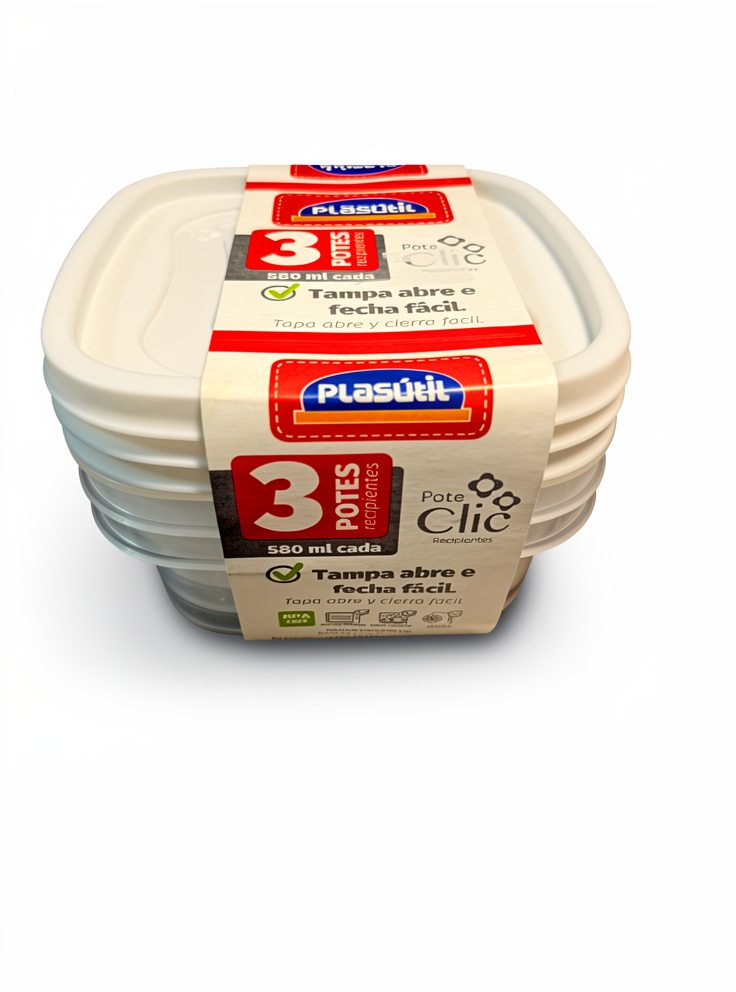 SET DE 3 POTES CUADRADOS