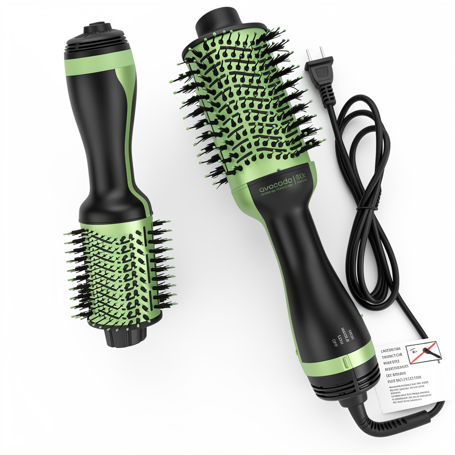 Secador 3D negro/verde