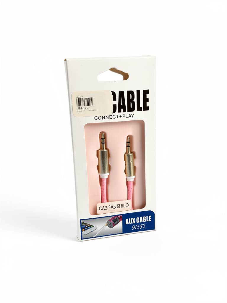 Connect+Play cable aux rosado