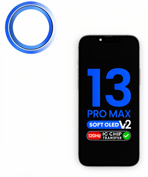 PANTALLA LCD PARA IPHONE 13 PRO MAX (SOFT/QV8/120 HZ)