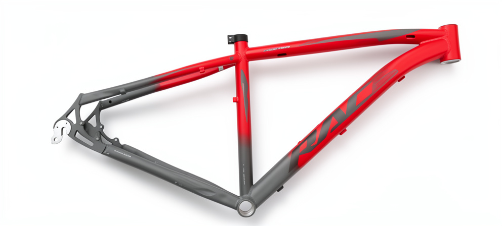 CUADRO RACE  29ER M ROJO CON GRIS