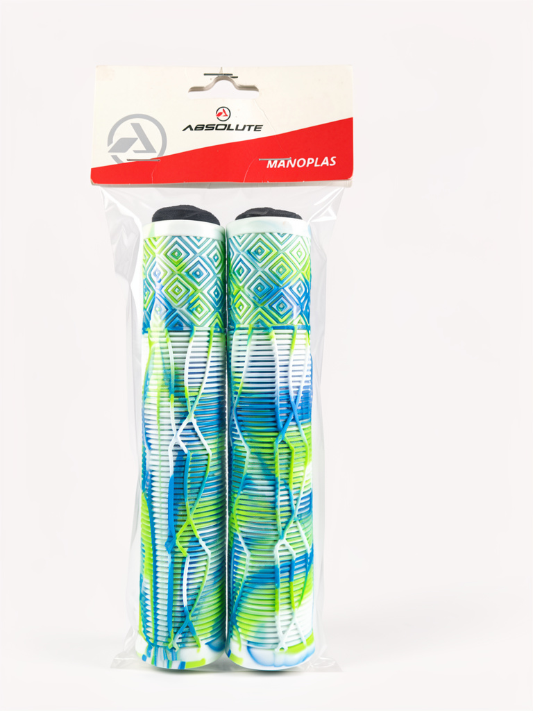 MANOPLA ABSOLUTE BMX3, BLANCO/VERDE/AZUL