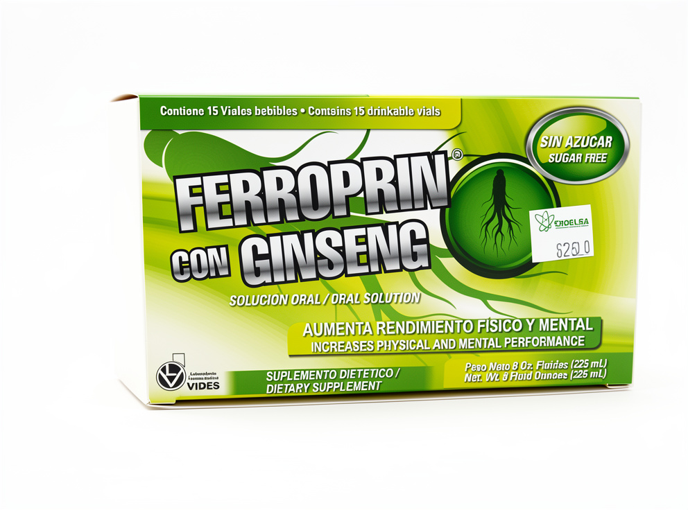 C-3		  FERROPRIN CON GINSENG (225 ML) - GINSENG PANAX + MULTIVITAMINAS. VIDES