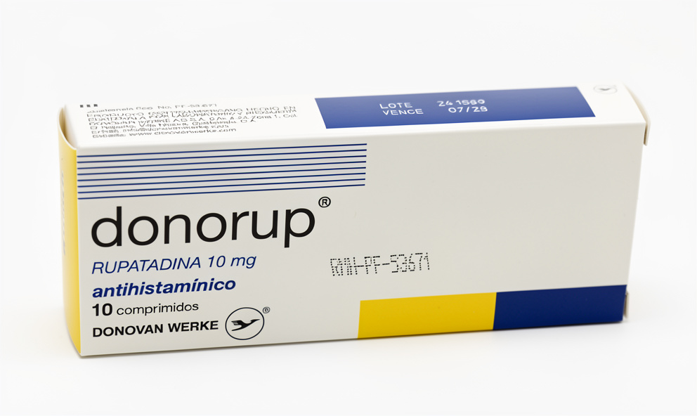 B-3     DONORUP (10 MG) - RUPATADINA TABLETA. DONOVAN WERKE