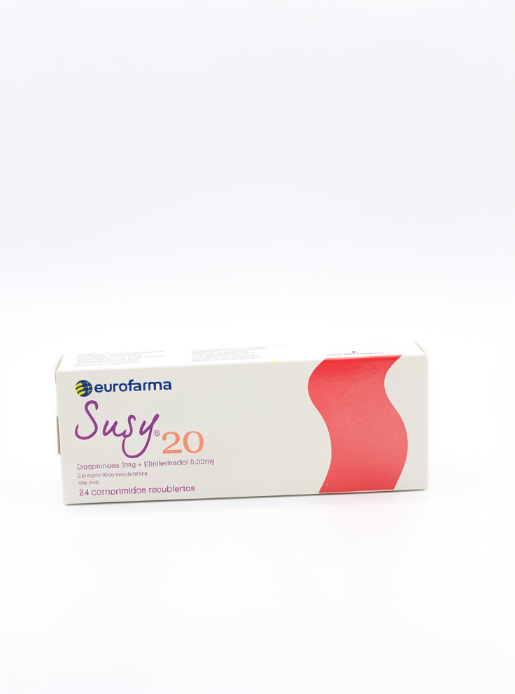 A-4   SUSY 20 (3 MG / 0.02 MG) - DROSPIREDONA + ETINILESTRADIOL.  EUROFARMA