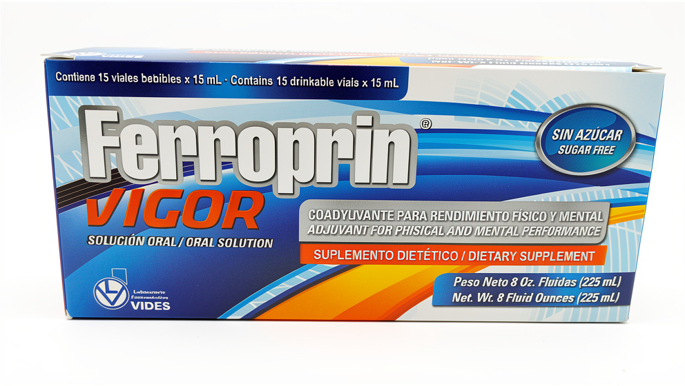 C-3	   FERROPRIN VIGOR. (225 ML) - GINSEG + ARGININA + B15. VIDES.