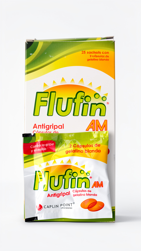 C-2	  FLUFIN ANTIGRIPAL AM (325 MG / 5 MG / 10 MG) - ACETAMINOFEN + FENILEFRINA + DEXTROMETORFANO. CAPLINPOINT