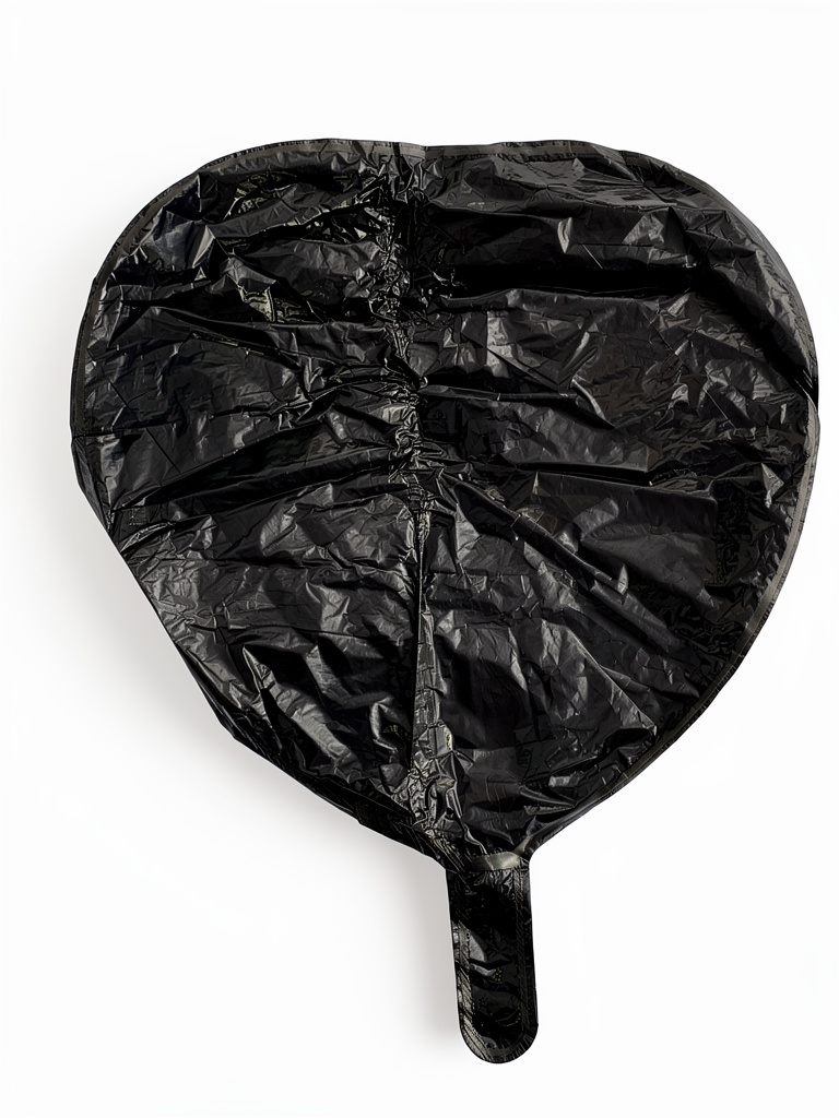 Corazón grande negro