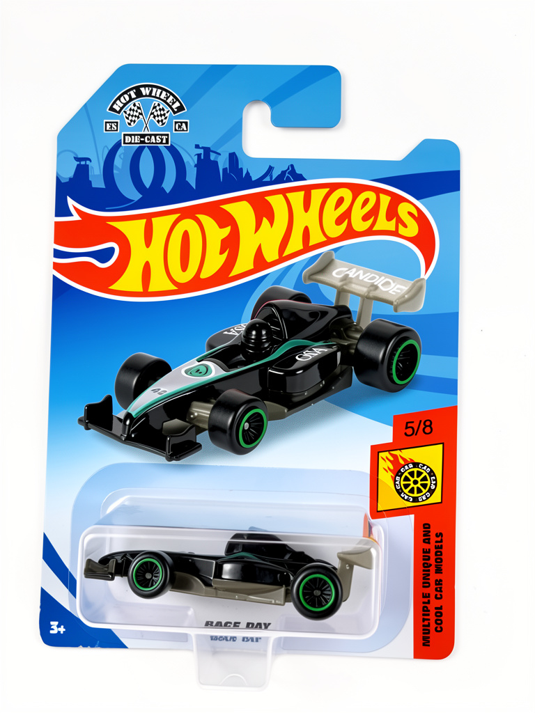 Hot Wheels carro de carreras negro