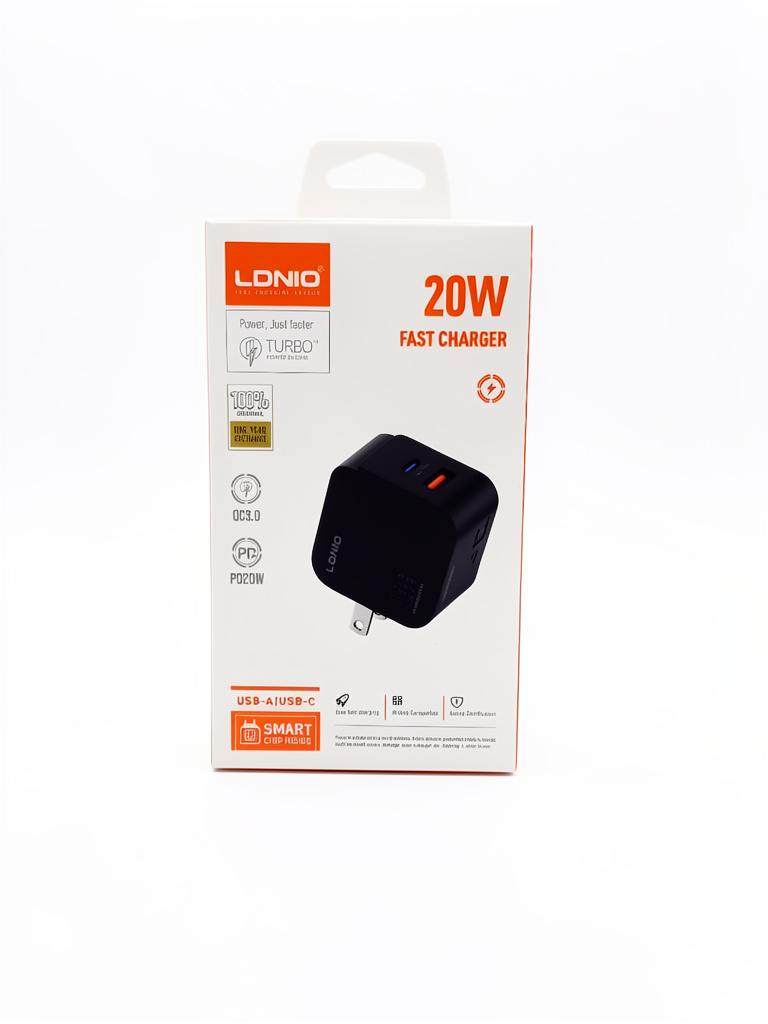 CARGADOR COMPLETO LDNIO Q1 TIPO-C A LIGHTNING 22W