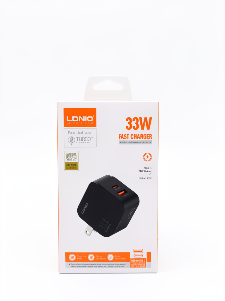 CARGADOR COMPLETO LDNIO Q2 USB A TIPO-C 33W