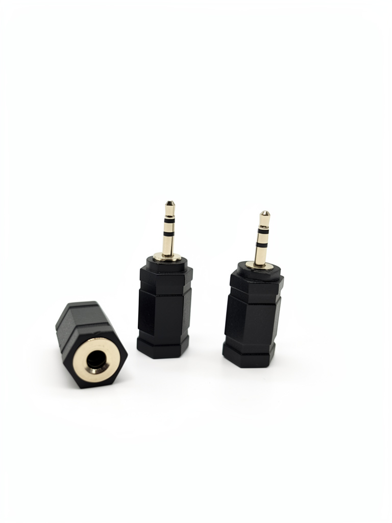 Adaptador elite de plug 2,5 mm a jack 3,5 mm, estéreo