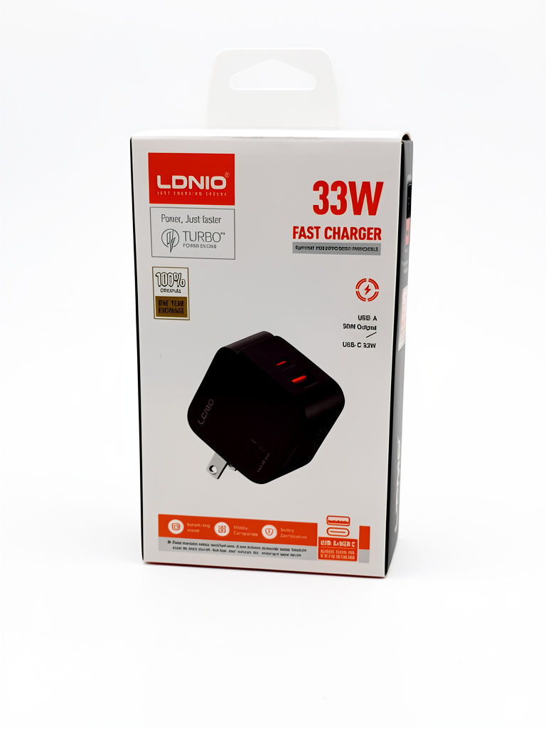 CARGADOR COMPLETO LDNIO 2 SERVICIOS Q2 TIPO-C A LIGHTNING 33W