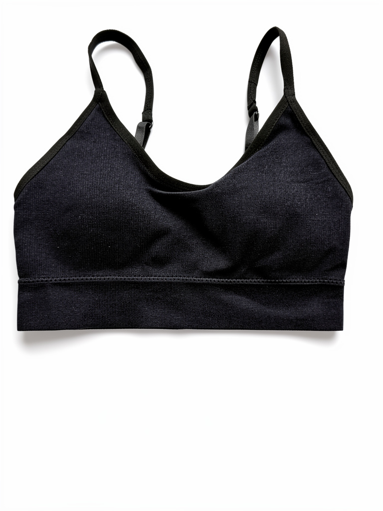 Top negro Lycra tiras