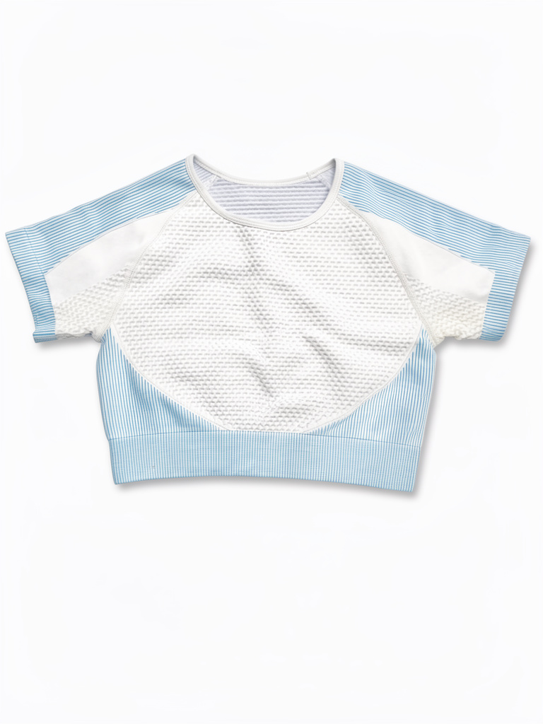 Remera algodón Celeste