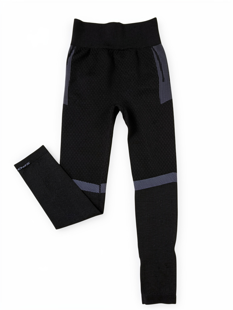 Calza Larga Negra Lycra y algodón