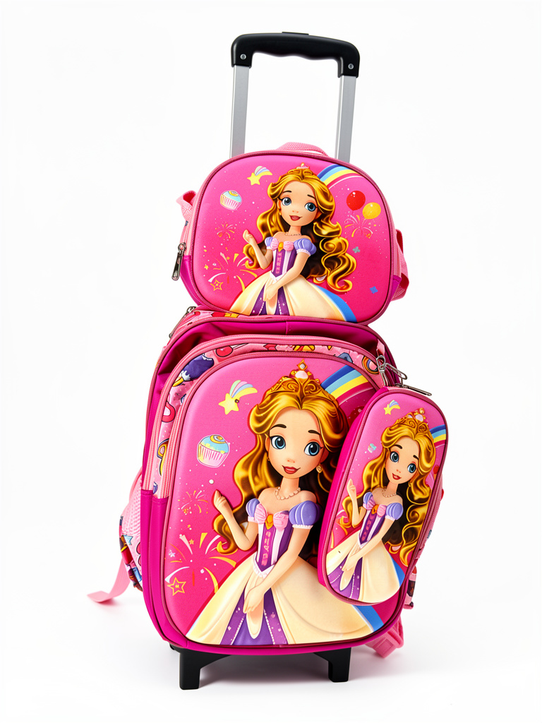Mochila con carrito desmontable 3 piezas