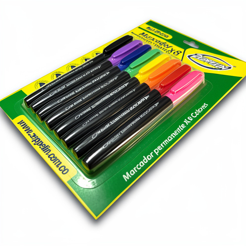 MARCADOR NORMA X8 COLORES ZP056 ZEPPELIN PC *144