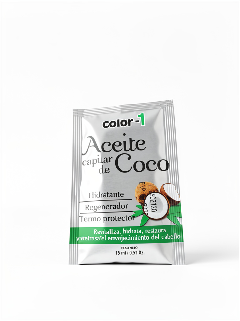 Aceite de coco sobre