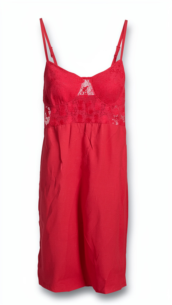 Vestido-encaje-Rojo