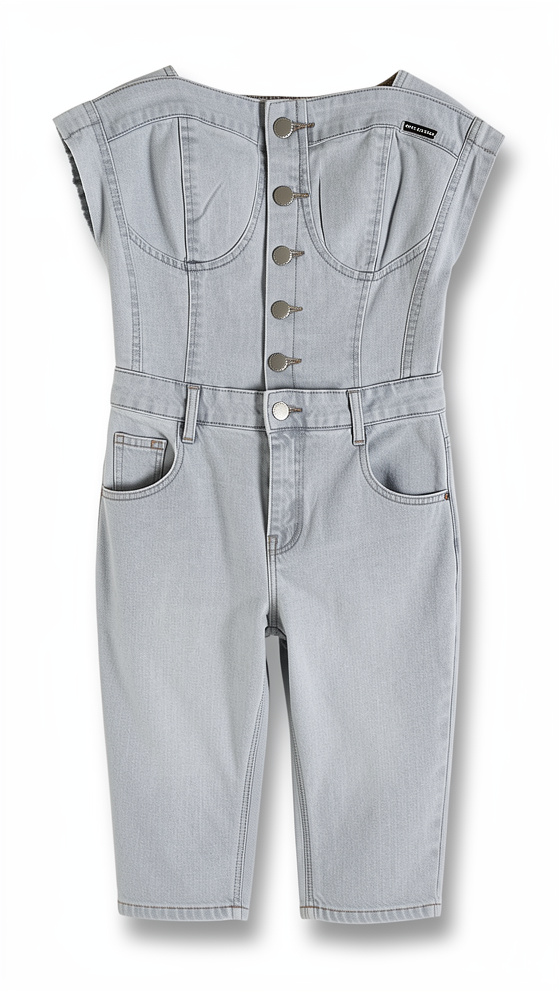 Enterizo jean claro botones S/M