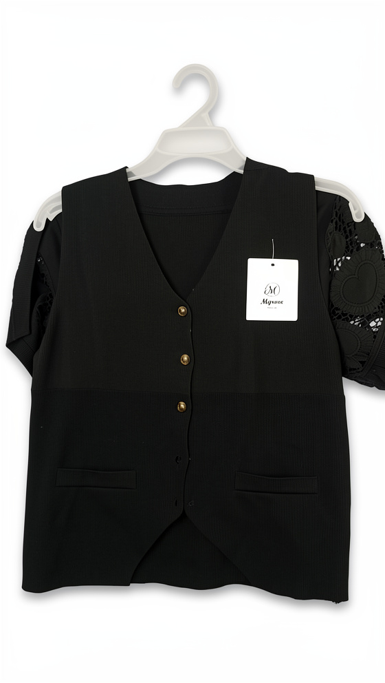 Conjunto negro blusa y pantalon-S/M