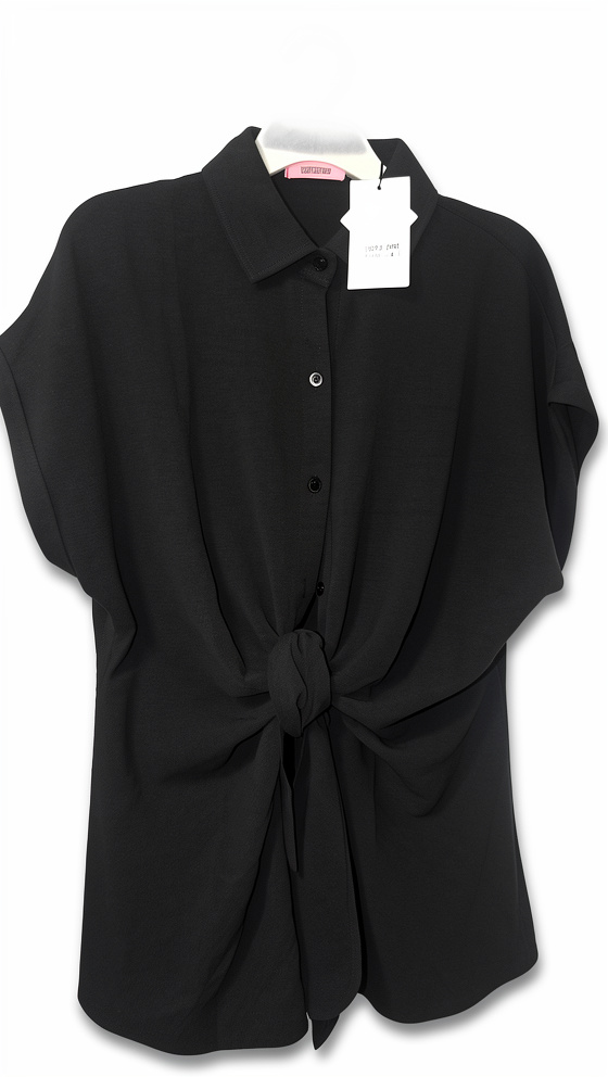 Conjunto negro blusa moño y pantalón S/M