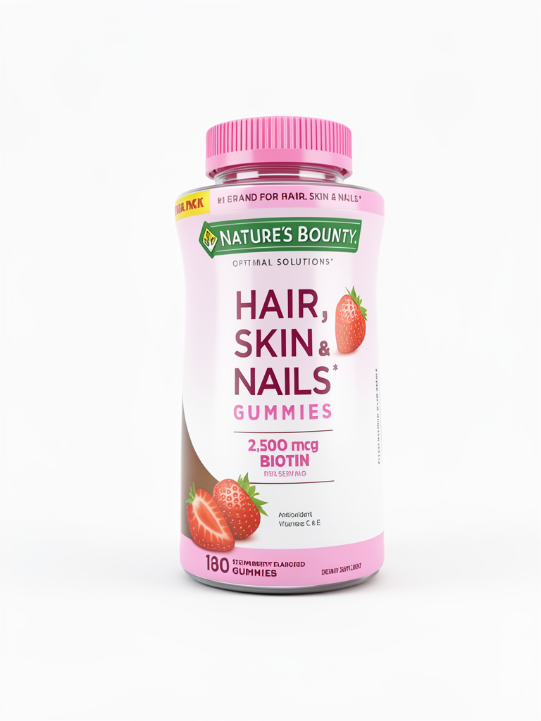 HAIR SKIN AND NAILS GOMITA ROSADAS